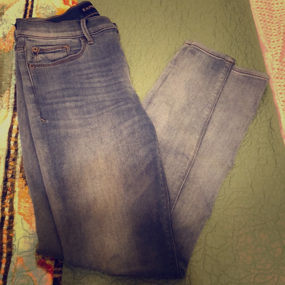 Express mid rise jean leggings